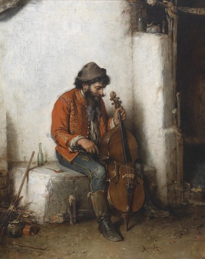 Musizierender Zigeuner von Hermann Kern